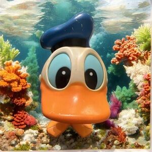 Mattel 1976 Disney‎ Donald duck pull string toy figure